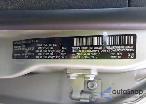 2020 Jeep Renegade Sport Fwd z USA, uszkodzony, nr VIN ZACNJAAB2LPL03012